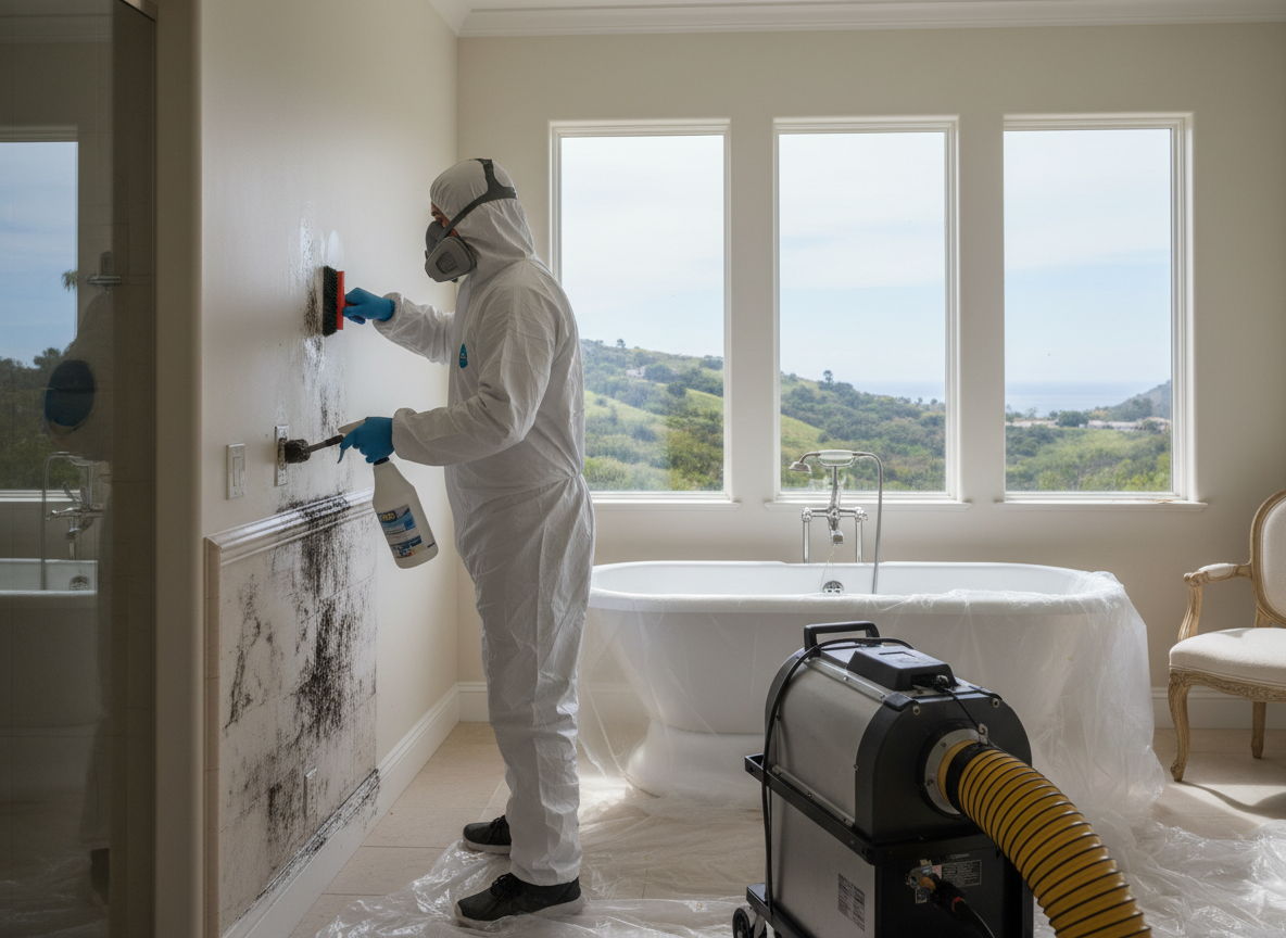 bathroom mold removal service in Pacific Palisades