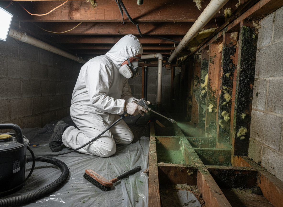 crawl space mold removal in Pacific Palisades